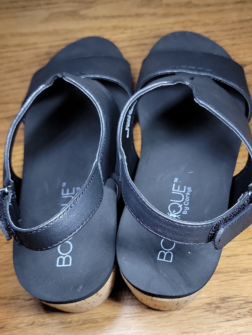 Boutique by Corky's Black Refreshing Studded Wedge Women's Sandals Size 10 - Picture 9 of 13